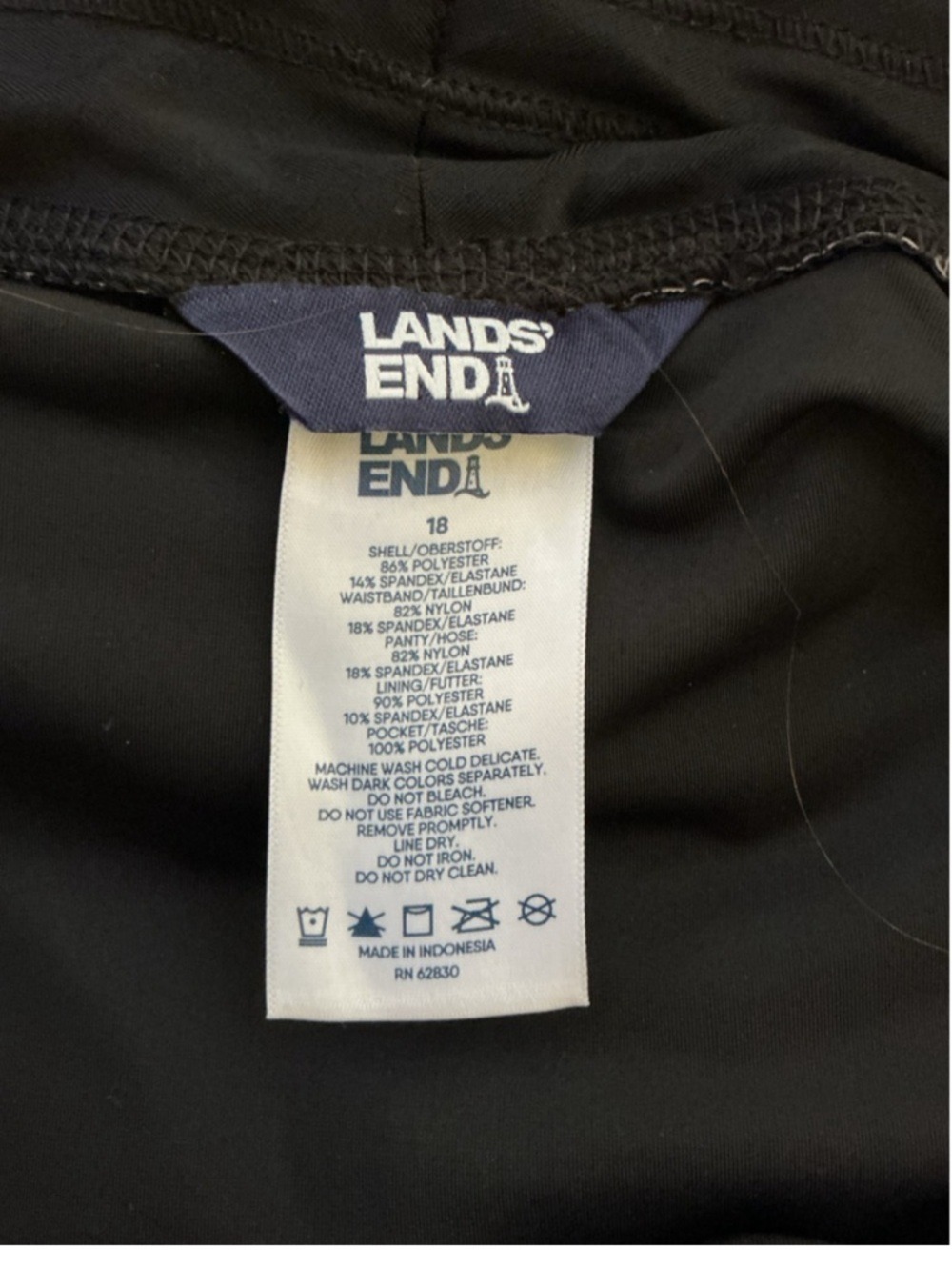 Women's Lands' End Plus 18 Brown Black Leopard Print Athletic Shorts - Picture 5 of 12